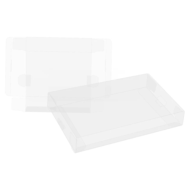 30pcs Game Clear Card Cartridge Protector Box Sleeve Case for Super SNES PAL Games Display Case