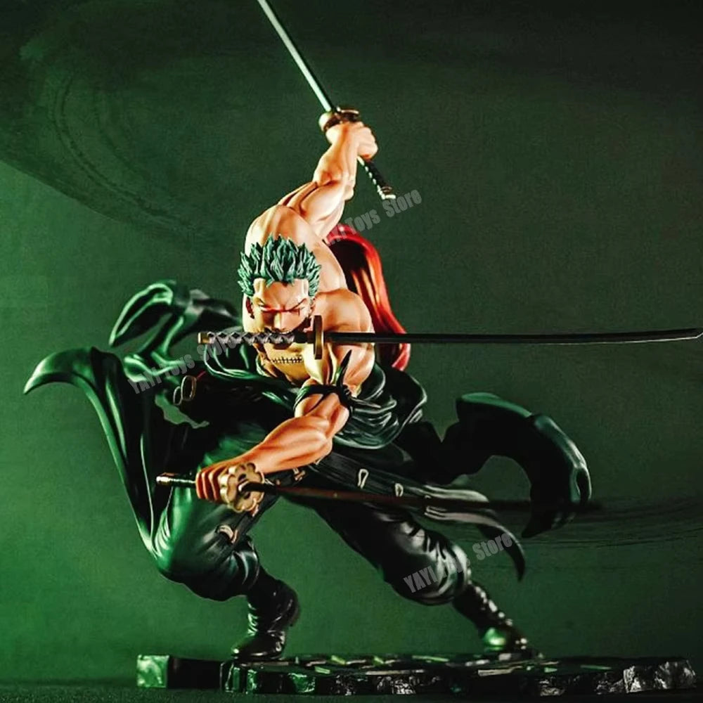 New One Piece Anime Figure 10cm Roronoa Zoro Three-blade Sa-maximum Manga Anime Statue Action Figure Collection Model Kid Pvc To