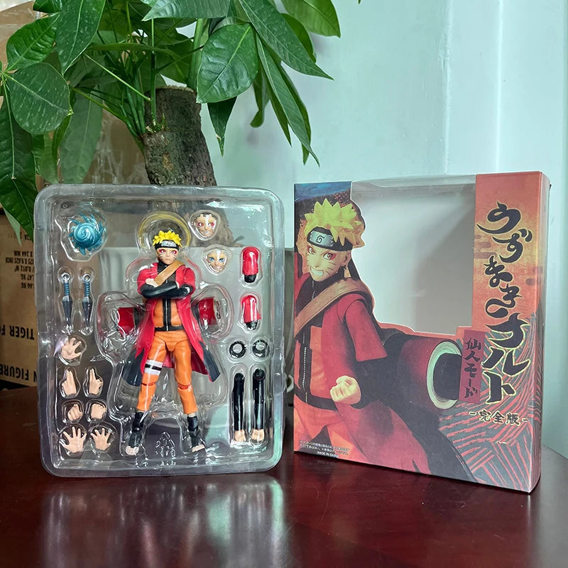 Anime Uzumaki Naruto Figure SHF Fairy Mode Cartoon NARUTO Shippuden 14cm Action Figure Model Joint Movable Toys Birthday Gifts
