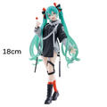 18cm Original Taito Vocaloid Hatsune Miku Fashion Anime Figure Punk Future Collection Desktop Decor Model Toys Christmas Gift