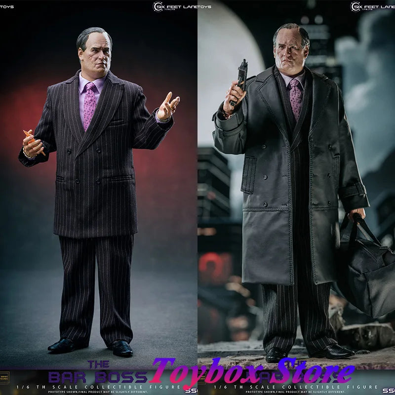 Mars Toys SS002 A Grid Cloth B Strip Suit 1/6 The Bar Boss Penguin Bewegliche Mann-Anzugfigur 30 cm Soldatenmodell Geschenkkollektion
