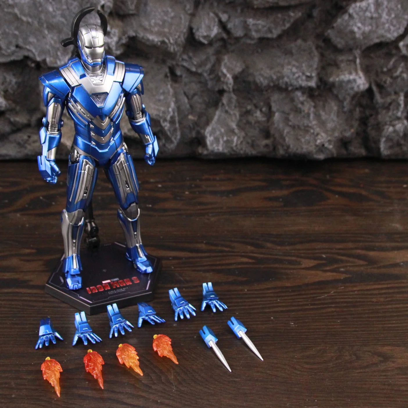 ZD Toys Marvel Studios Infinity SAGA Iron Man MK30 Mark 30 Mark XXX Blue Steel 7" 1/10 Action Figure Stark Legends Toys Doll
