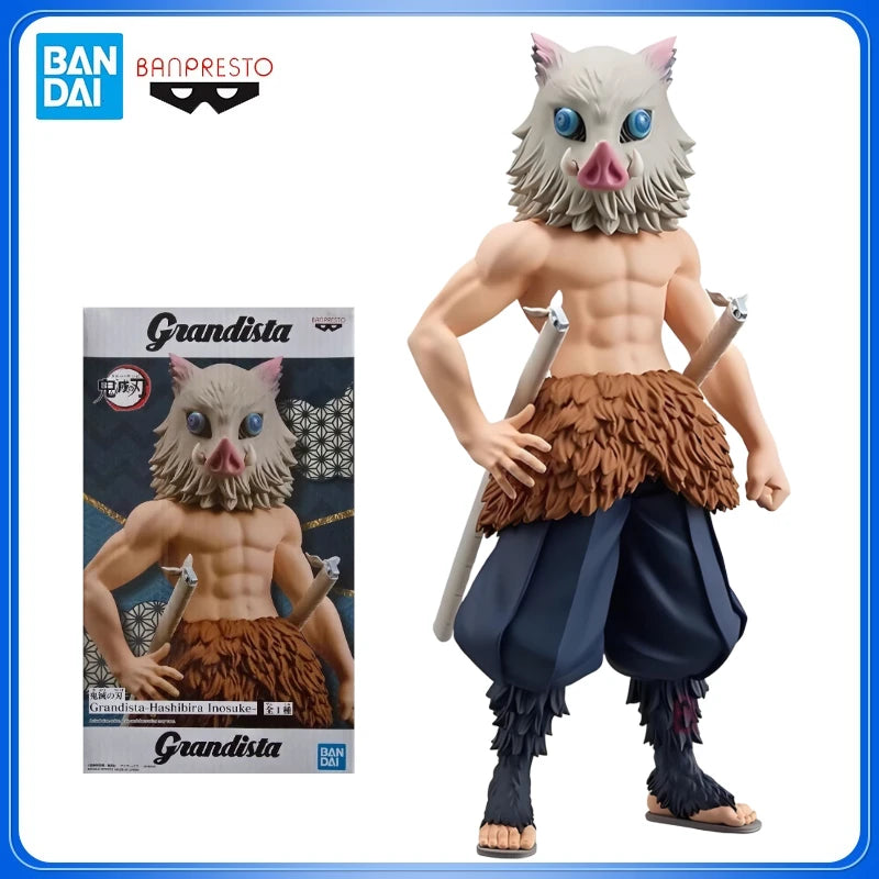 Bandai Demon Slayer Figurines Grandista GROS Hashibira Inosuke Action Figures Collectible Model Toys DT Christmas gift