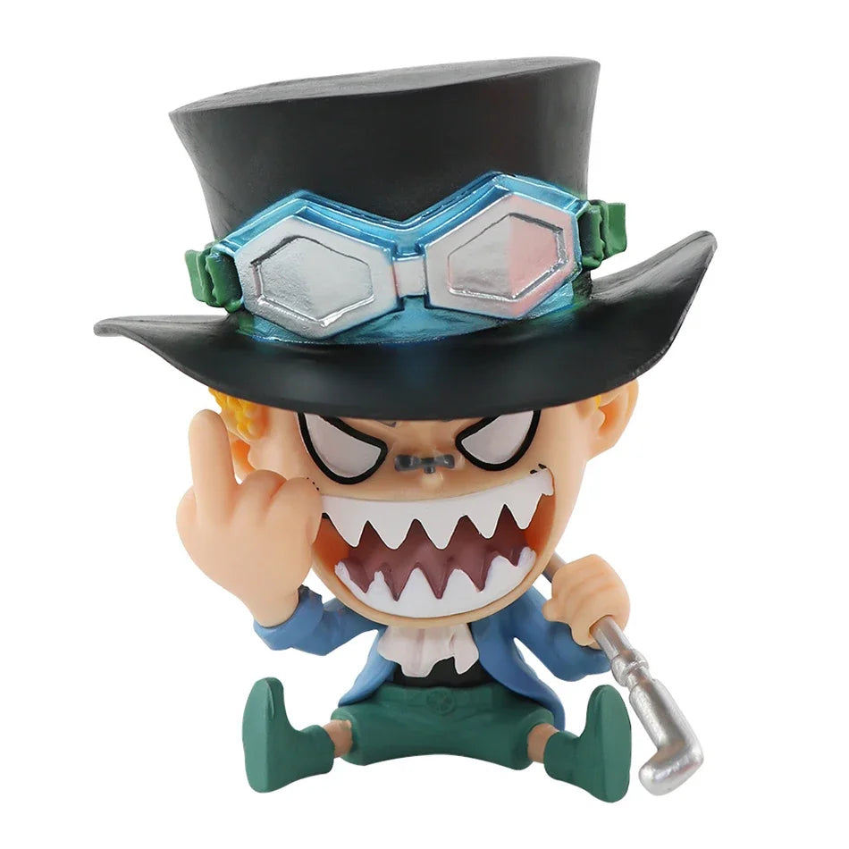 Anime One Piece Figur 17 Styles Zoro Luffy Sanji Ace Robin Nami Frank Usopp Brook Chopper PVC Dekoration Figur Modell Spielzeug Geschenk