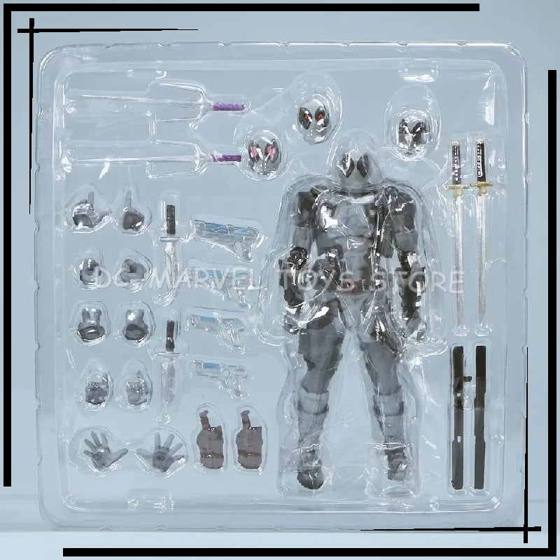 In Stock Arkham Factory MAX Factory 16cm Kaiyodo Amazing Yamaguchi No.025 Deadpool Ver2.0 Figuras Model Action Figure Gifts Toys