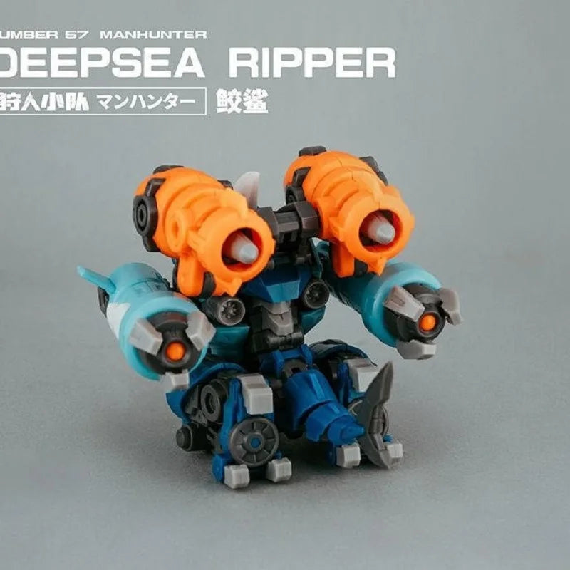 NEW KEMO FIFTYSEVEN Manhunter GROUND ARMOR NO.57 1:24 3-Pack Turtle Armord Puppet Squad Anime Action Figure Set SHARK Toy Gift