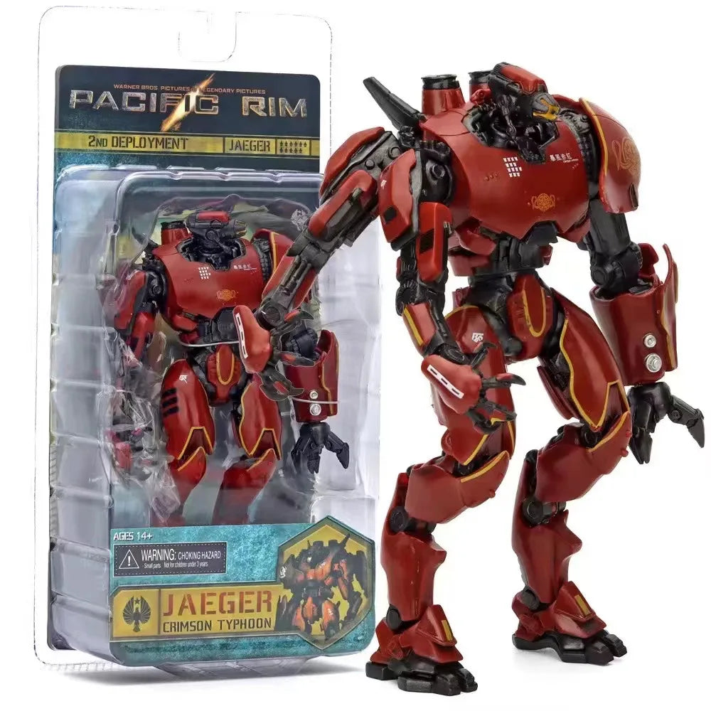 Emit Light 20CM NECA Figure Pacific Crimson Typhoon Gipsy Danger Cherno Alpha Model Toys Rim Collection Doll Gift