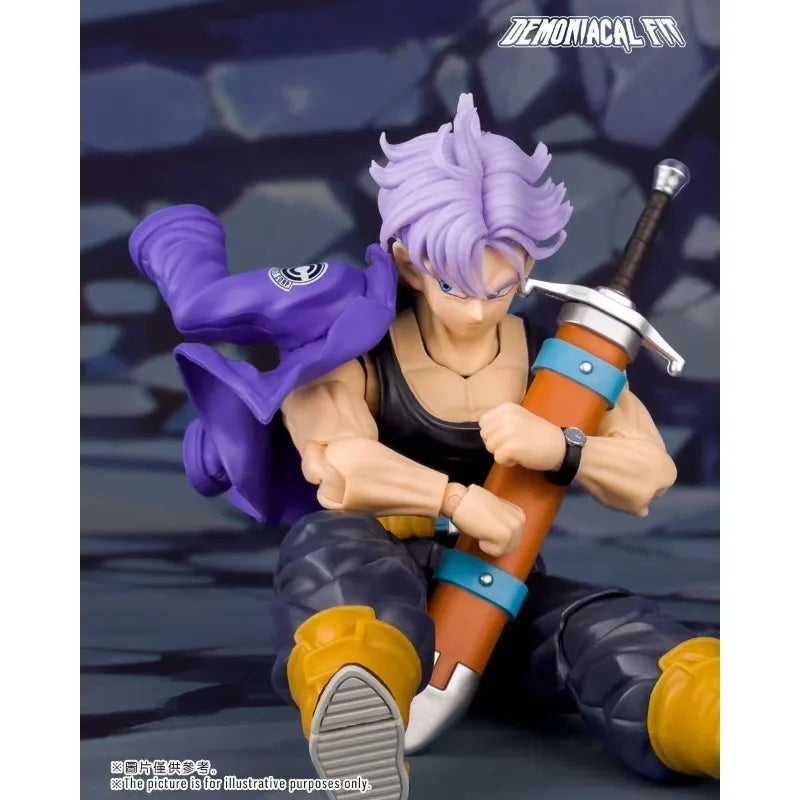 In Stock Demoniacal Fit Dragon Ball Z SHF Trunks Super Saiyan Son of Tomorrow Liberating the Future Action Anime Figures Model