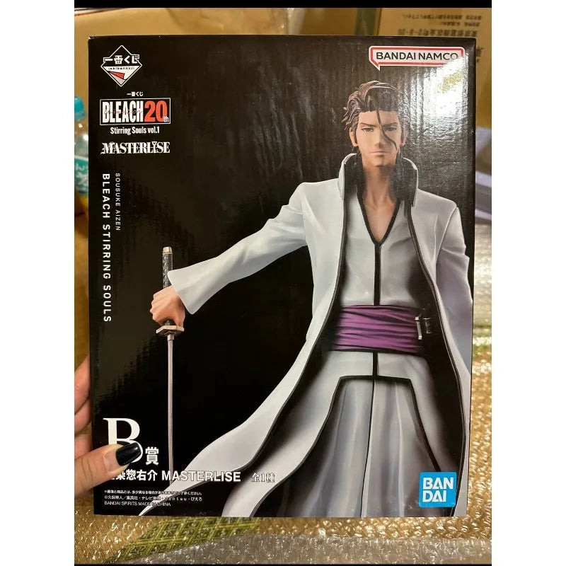 Original BANDAI SPIRITS Ichiban KUJI BLEACH Stirring Souls Vol.1 B Reward Aizen Sousuke MASTERLISE Animation Figures Toys