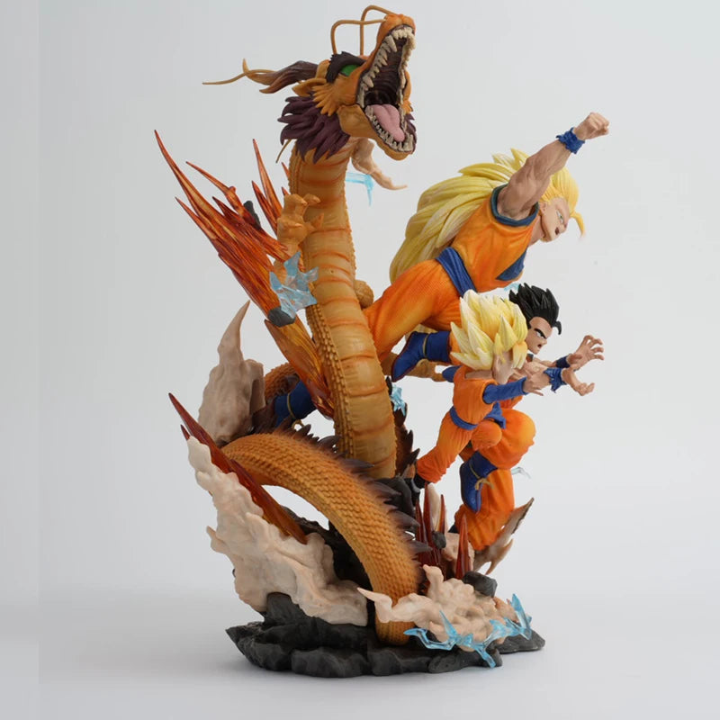 28cm Dragon Ball Goku Gofan Goten Drachenfaust Explosion Anime Figur Modell Statue Sammlung Desktop Dekoration Ornament Spielzeug