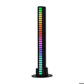 RGB LED светлинна лента музикален звуков контрол пикап светлина ритъм околна лампа атмосфера нощна светлина за кола телевизор игра компютър настолен компютър