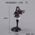 18CM Anime My Teen Romantic Comedy SNAFU Figure Yukinoshita Yukin Stand Animation Model Toys Gifts Collection Decoration PVC