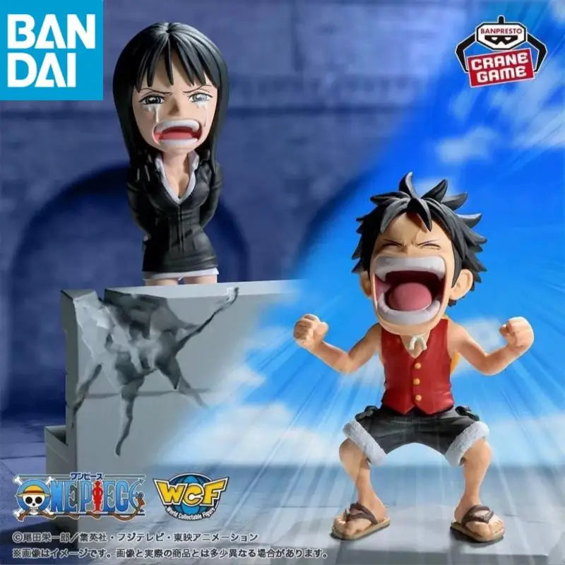 Original BANDAI Banpresto WCF Vol.17 ONE PIECE Nico Robin Luffy Enies Lobby PVC Actionfigur Spielzeug