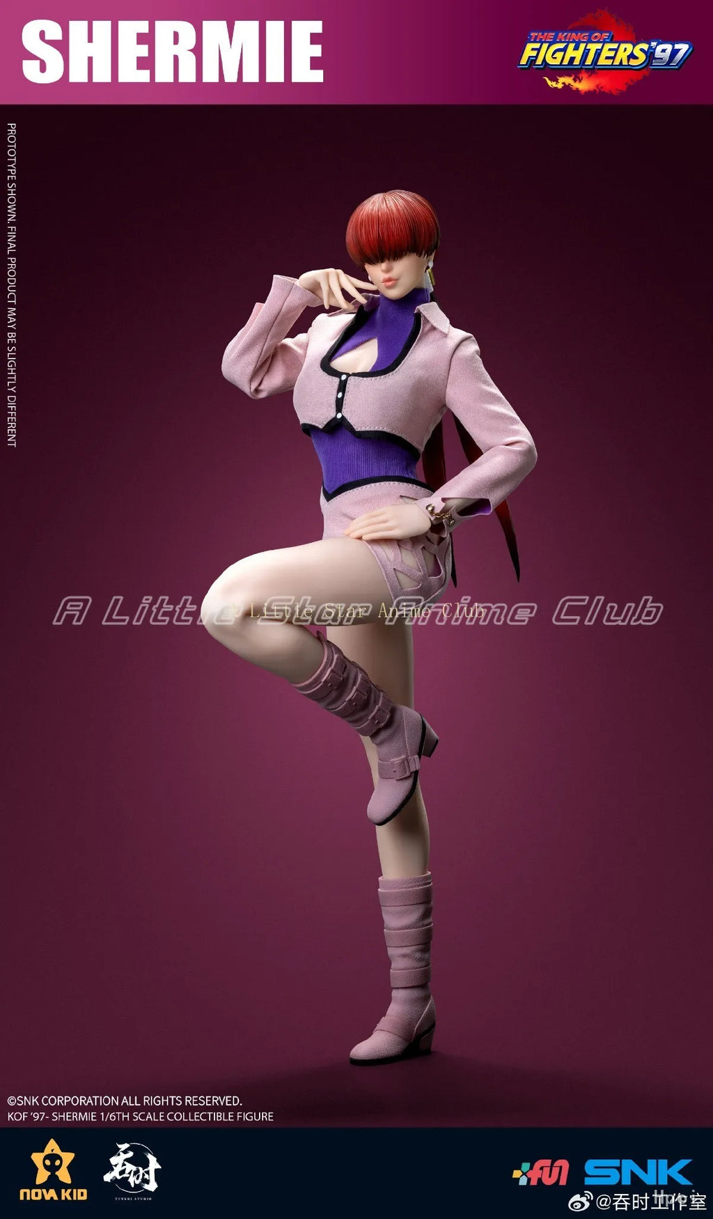 In Stock Original Tunshi Studio THE KING OF FIGHTERS '97 Shermie 1/6 Action Figure Model Figure Toy