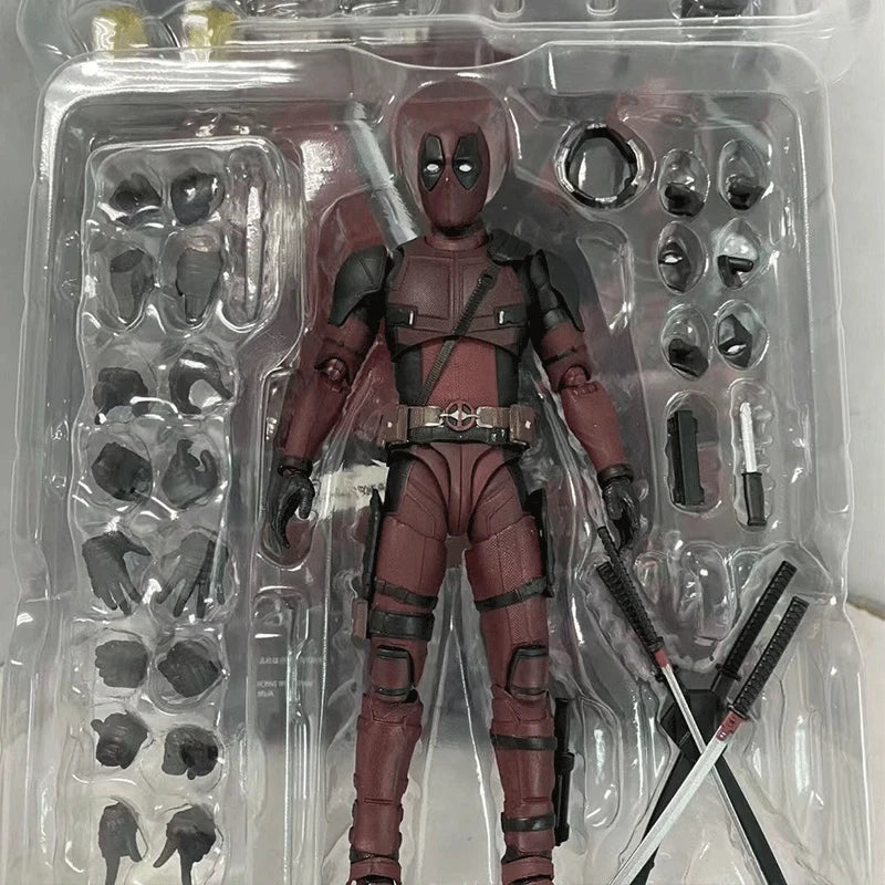 16cm SHF Deadpool 2 Action Figure PVC Superhero Collection Doll Movable Model Toys Joint Movable Dolls Kids Birthday Gift