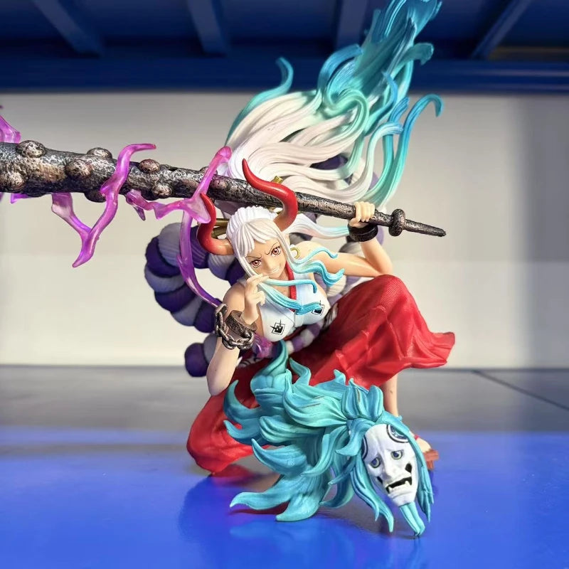 Anime One Piece Yamato Figurine GK Kaidou Daughter Yamato Action Figures Warring Statue PVC Collection Model Dolls Ornament Toys