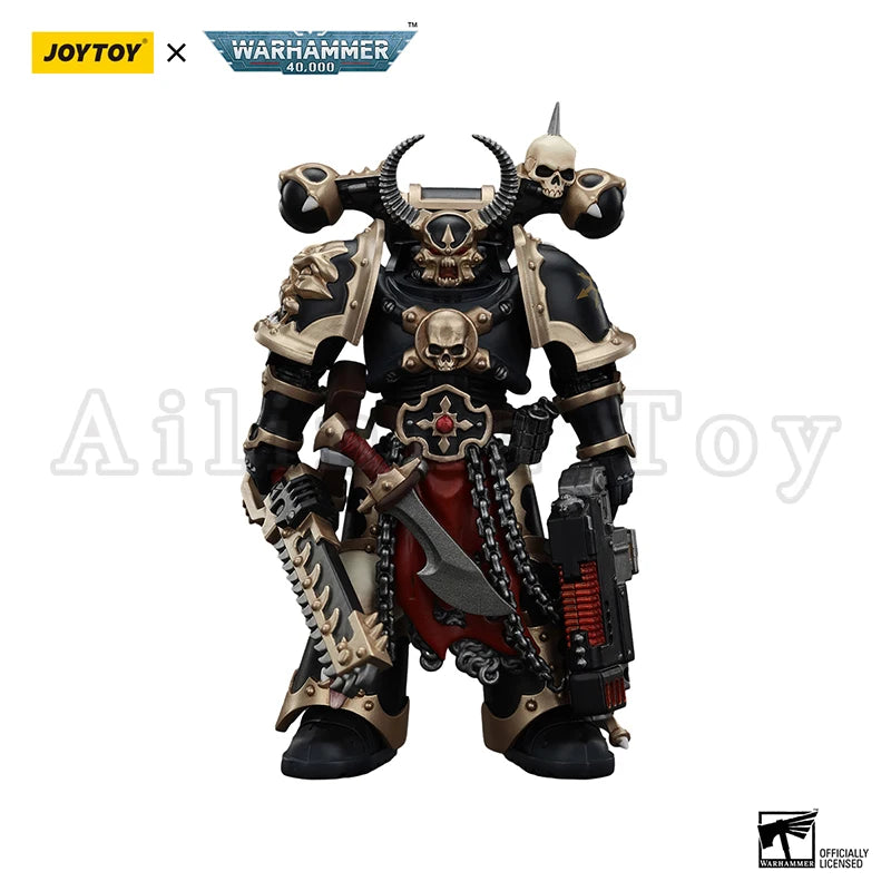 JOYTOY 1/18 Actionfigur 40K Chaos Space Marines Black Legion Chosen Anime Collection Militärmodell