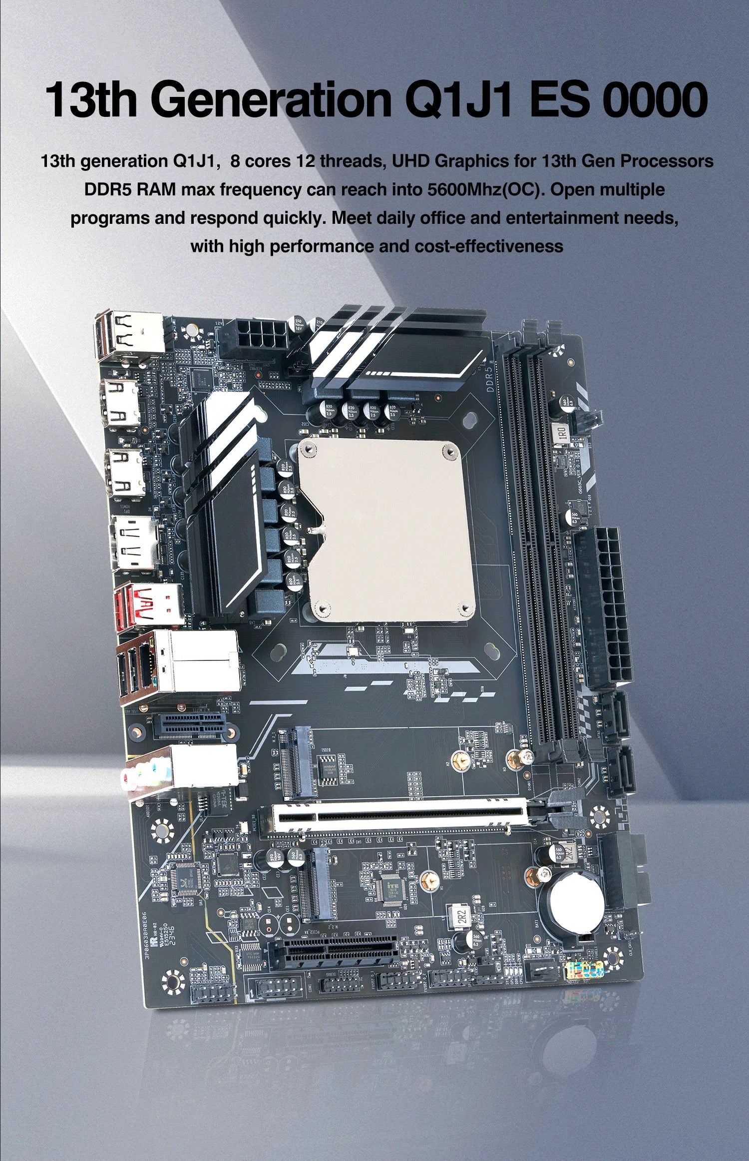 DIY Gaming Computer Motherboard Set mit Onboard CPU combo 13th Core Interpose Kit Q1J1 ES 0000 8C12T DDR5 RAM Desktop laca mae