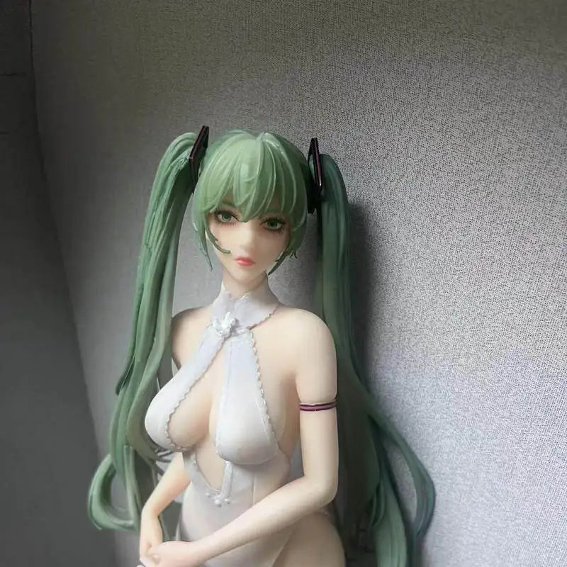 Green Hair Princess Anime  Figure Gk Large Statue Collectible Model Desktop Ornament For Adult Anime Fans