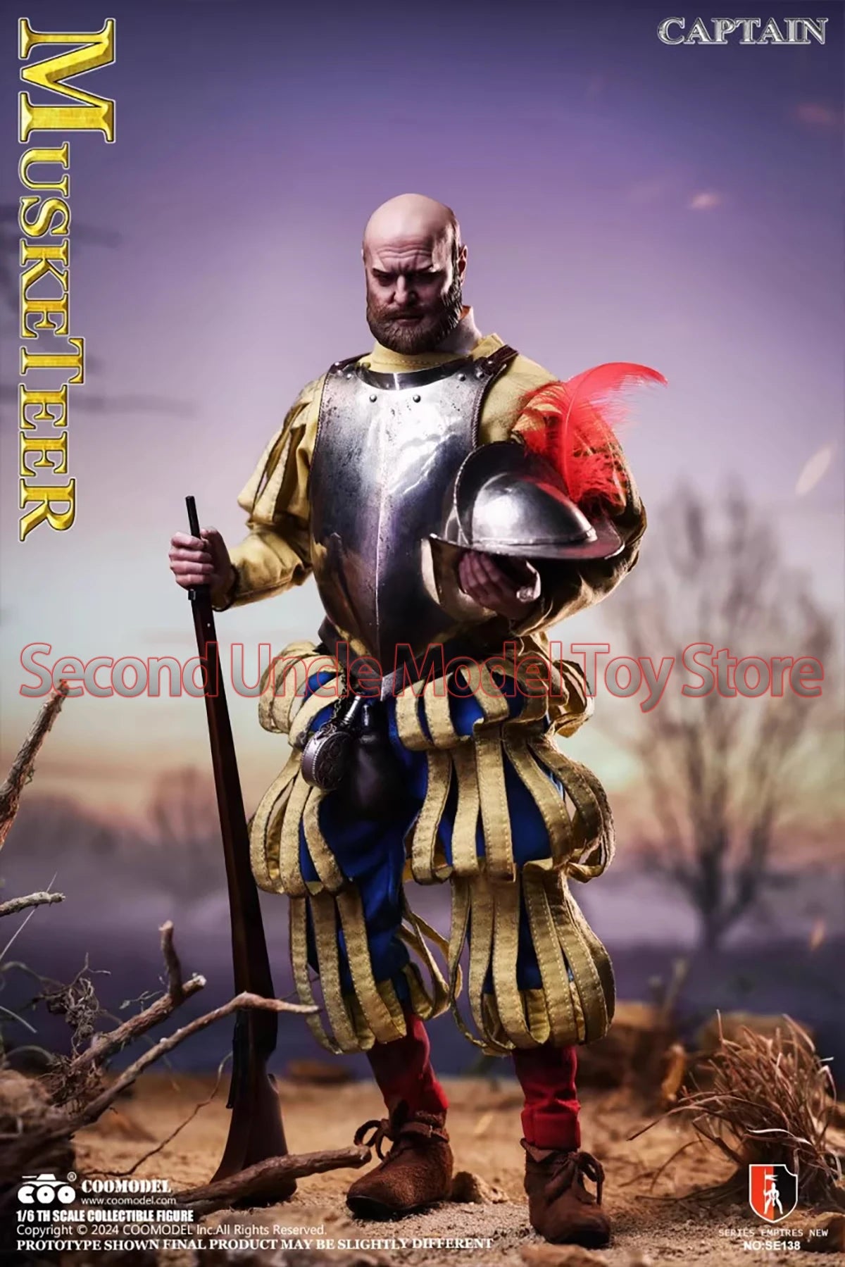 COOMODEL SE138 SE139 1/6 Empire Series-Spanish Conquistador Musket Infantry Commander Action Figure Toy Gift