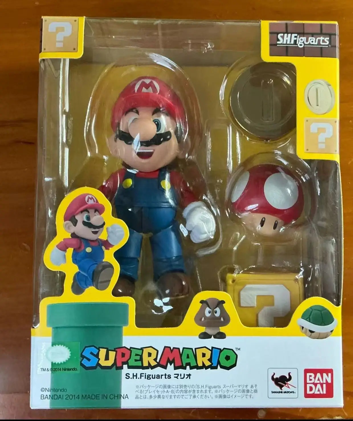 Moveable Mario In stock Bandai S.H.F iguarts series super Mario Mario Mario mushroom ...