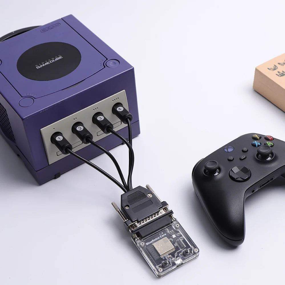 BlueRetro Bluetooth Wireless Game Controllers Converter Adapter For Nintendo GameCube Suitable PS4 5 Xbox One Switch Pro Handle
