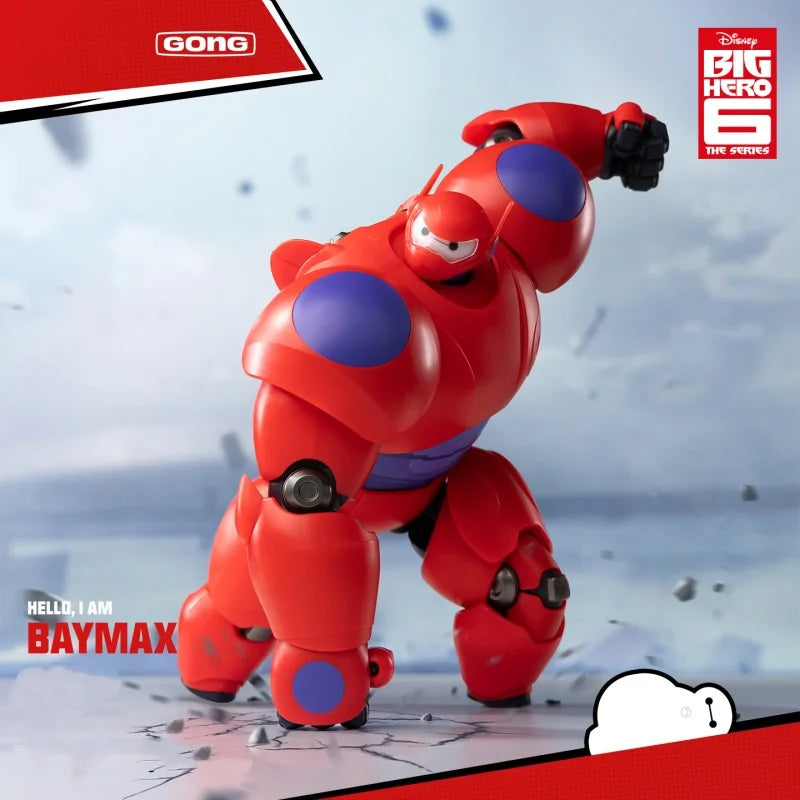 Brand New Genuine GONG Big Hero 6 BAYMAX Series Assembled Model BAYMAX 18cm Assembled Action Figure Boy'S Gift
