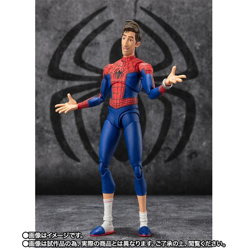 In Stock Bandai S.H.Figurats Spider Man Peter B Parker Mayday SHF Anime full action Figure Finished Model Kit Toy Gift for Kid