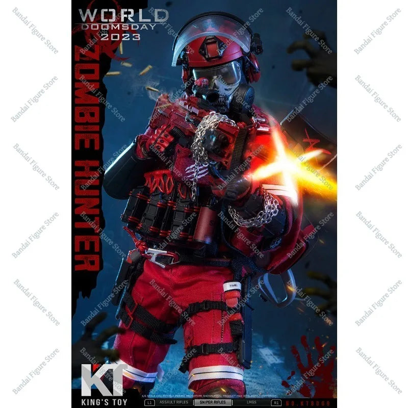 In Stock KING'S TOY Doomsday Zombie Hunter 1/6 KT8009 Mobile Soldier Doll Model Ornaments Collection Toy Gifts