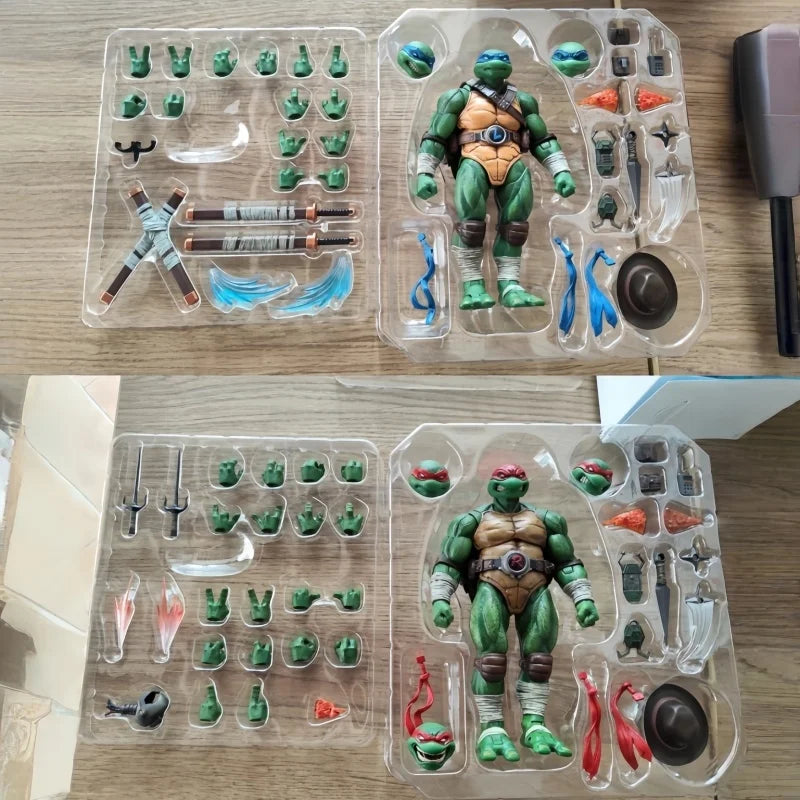 Hot Original In Stock Spirit Machine Soul Ninja Raphael Leonardo Action Figure Anime Model Desktop Collection Ornament Toys Gift