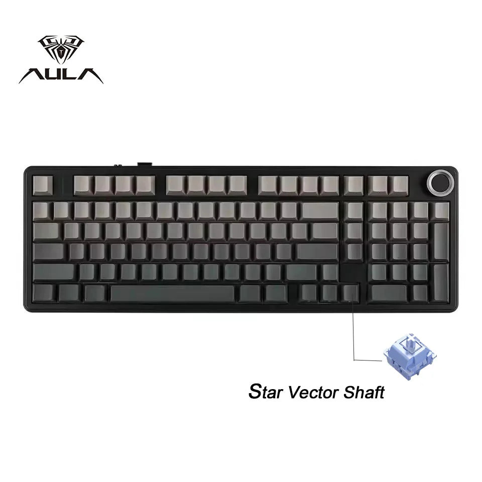 AULA F99 Pro Wireless Mechanical Keyboard RGB Backlit Hot Swappable Custom Keyboard 2.4G/USB-C/BT5.0 Mechanical Gaming Keyboards
