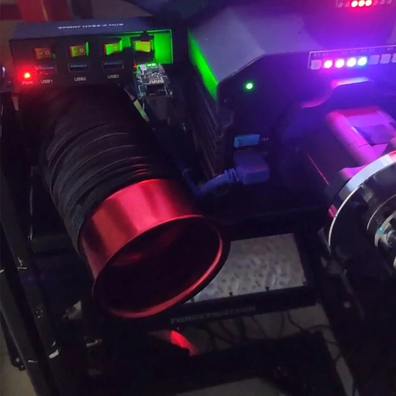 PC-USB-Simulations-Rennspiel Wind Sense Simulator Windgeschwindigkeitsänderung am Lenkrad des Rennspiels für Logitech/Thrustmaster