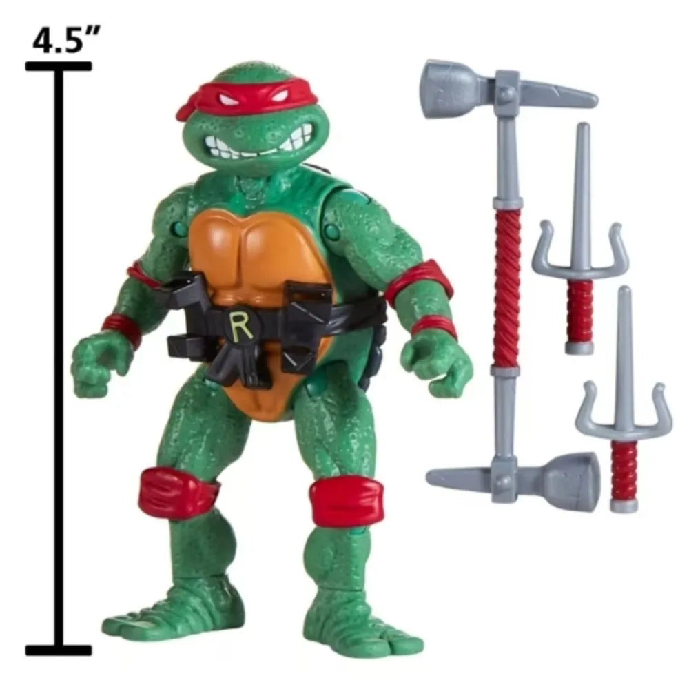 Teenage Mutant Ninja Turtles:4.7244 inches Remastered Leonardo Raphael  Michelangelo Donatello Action Figure  by Playmates Toys