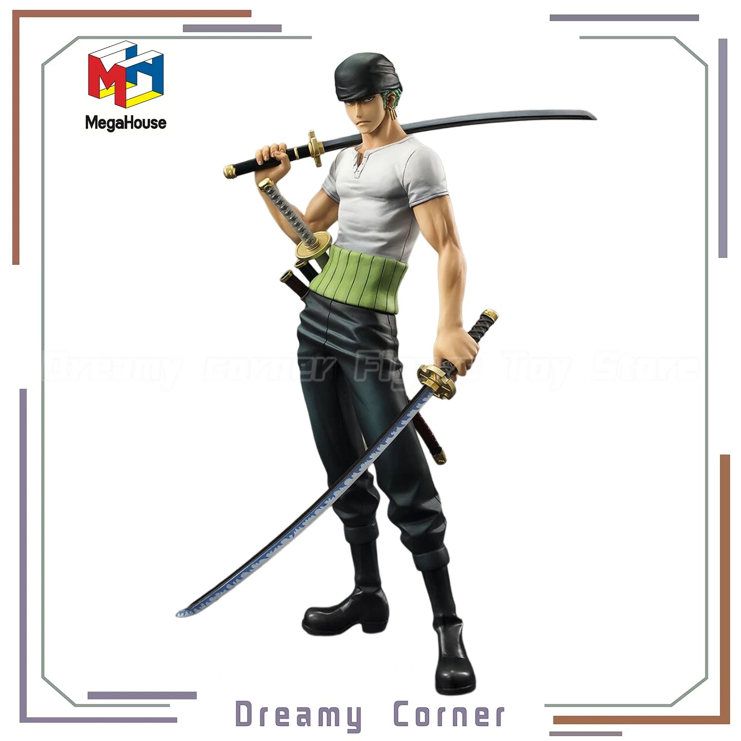 【In Stock】MegaHouse POP ONE PIECE NEO-DX Roronoa Zoro 10th LIMITED Ver. 1/8 Scale Anime Figure Model