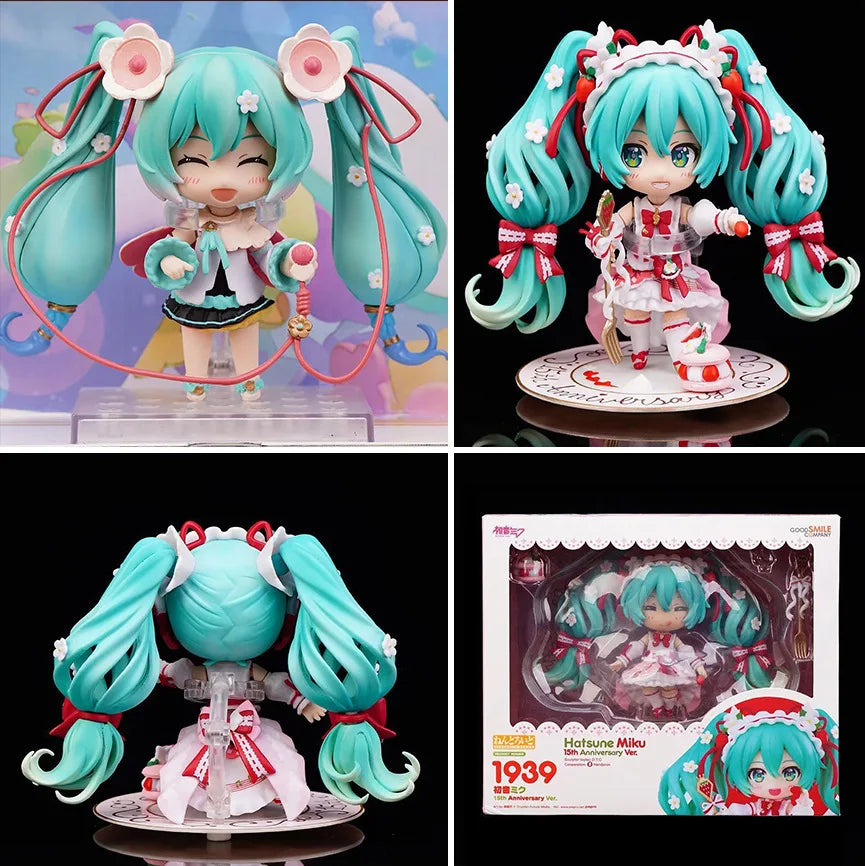 Hatsune Miku Animation Game Peripheral Toys Sakura Snow Miku Anime Action Movable Model Figures Collection NTR