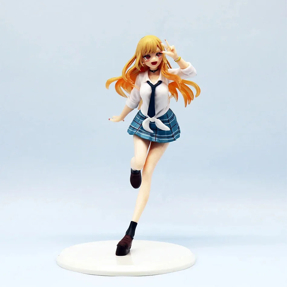 Cute Girl Uniforms Kitagawa Marin Action My Dress-Up Darling Anime Figure PVC Adult Collection Model Doll Toys