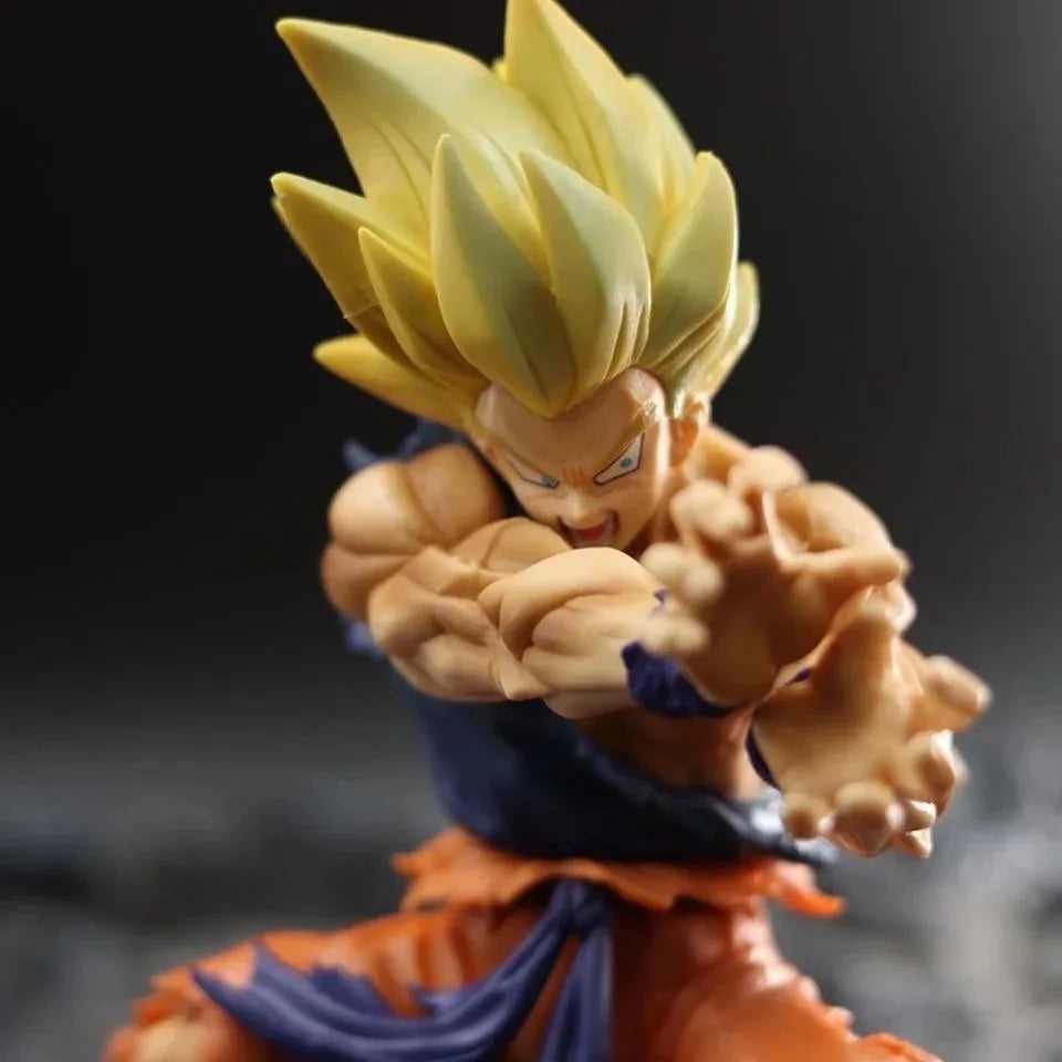 Dragon Ball Z Son Goku Anime Figur Kampfschaden Shockwave Manga Statue PVC Action Figur Sammlermodell Puppenspielzeug Geschenk