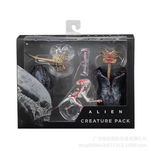 2024 Hot New Neca Alien Covenant Xenomorph Action Figures Contract Black Alien Model Statue Doll Collection Decoration Gift Toys