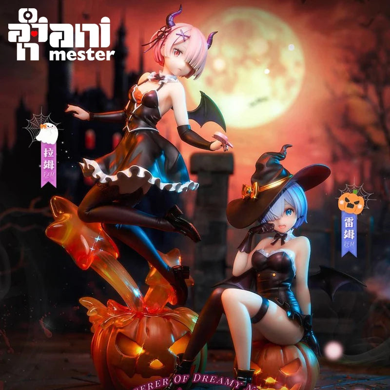 Original AniMester Re: 0 Rem &amp; Ram Phantom Night Enchantress ver Anime Figur PVC Sammlermodell Satuette Spielzeug Ornament Geschenk