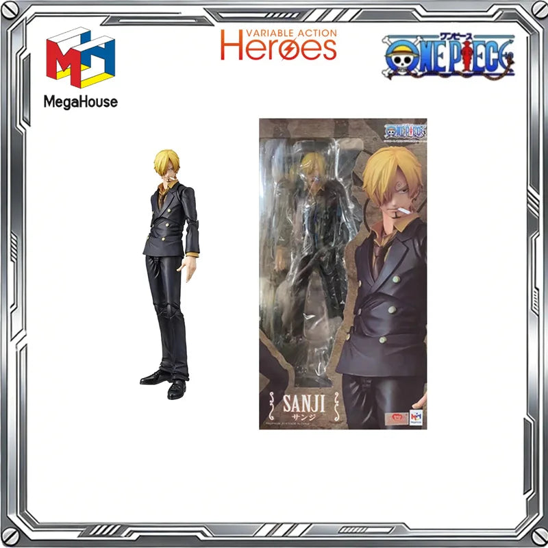 MegaHouse Original Variable Action Heroes One Piece Anime Luffy Shanks Boa Hancock Zoro Robin Action Figure Toys Gifts Model
