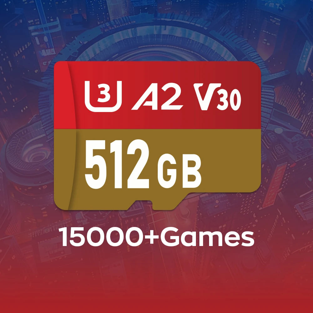 Retro Game Card for Steam Deck with Batocera 40 Plug & Play with 15000+ Games for PS3/PS2/PS1/PSP/WII/WIIU/XBOX/SS/DC Emulators