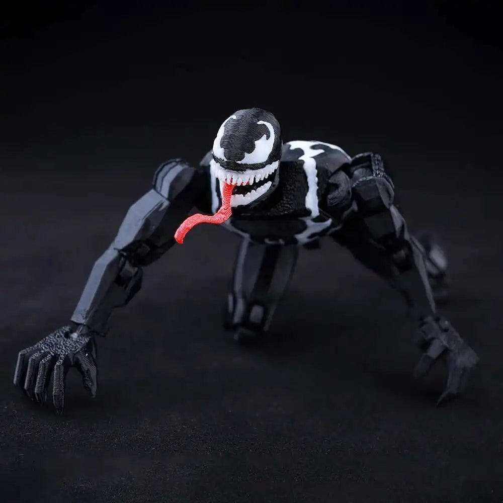 Фигурки на Venom Spider-Man Lucky13 Dummy13 - 3D принтиран манекен T13 с многочленен механизъм за промяна на формата, аниме, колекционерски играчки