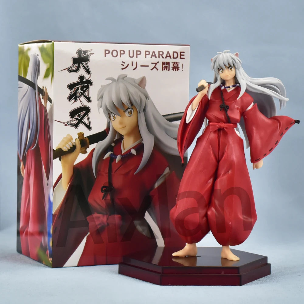 20cm Anime Inuyasha Figure Inuyasha Kikyō Sesshoumaru Higurashi Kagome PVC Action Figure Model Toys Collectible Model Toy Gift