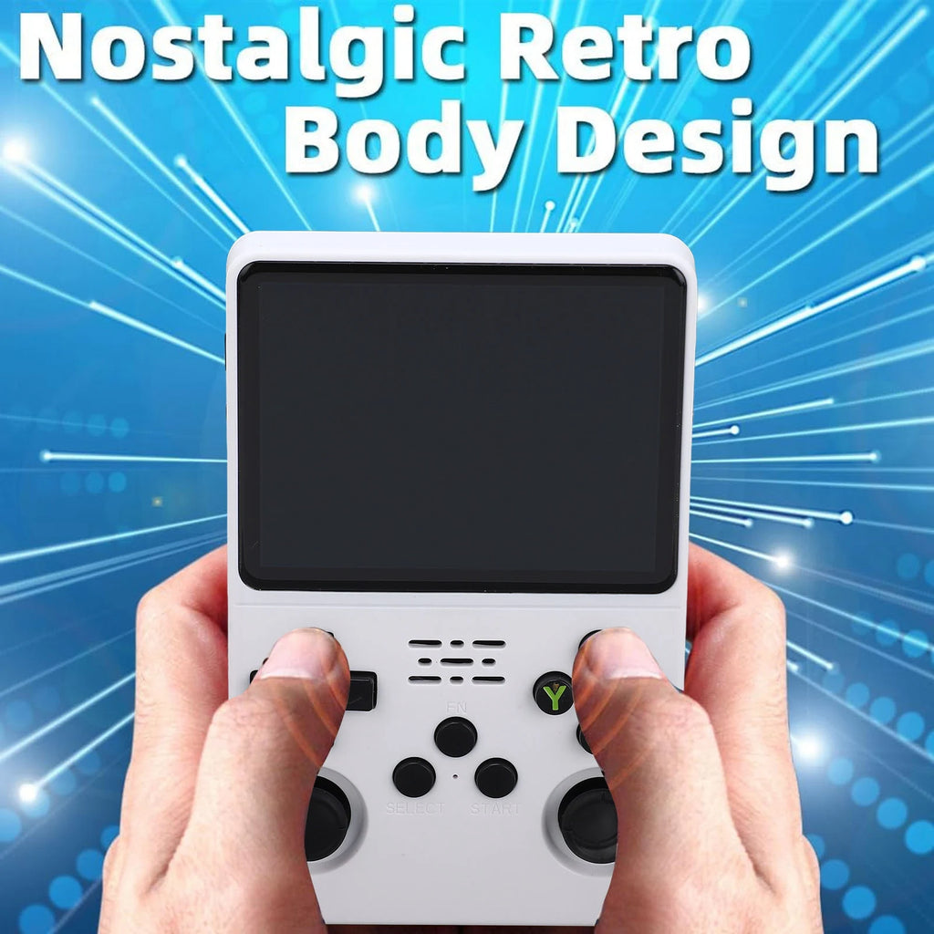 Portable Hand Held Game Console Retro Handheld Game Console 3.5inch 640x480 HD Screen Portable Handheld Video Game Console White