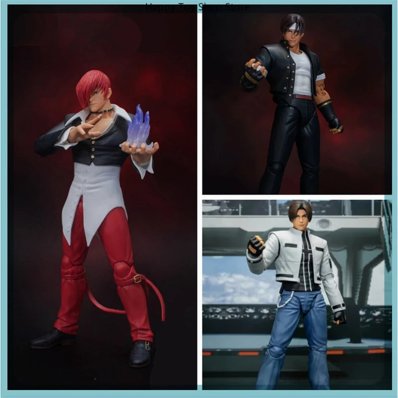 19cm Kof Mai Kyo Kusanagi Iori Yagami Multiple Accessories Game Figure Model Statue Collection Desktop Decoration Ornament Toys