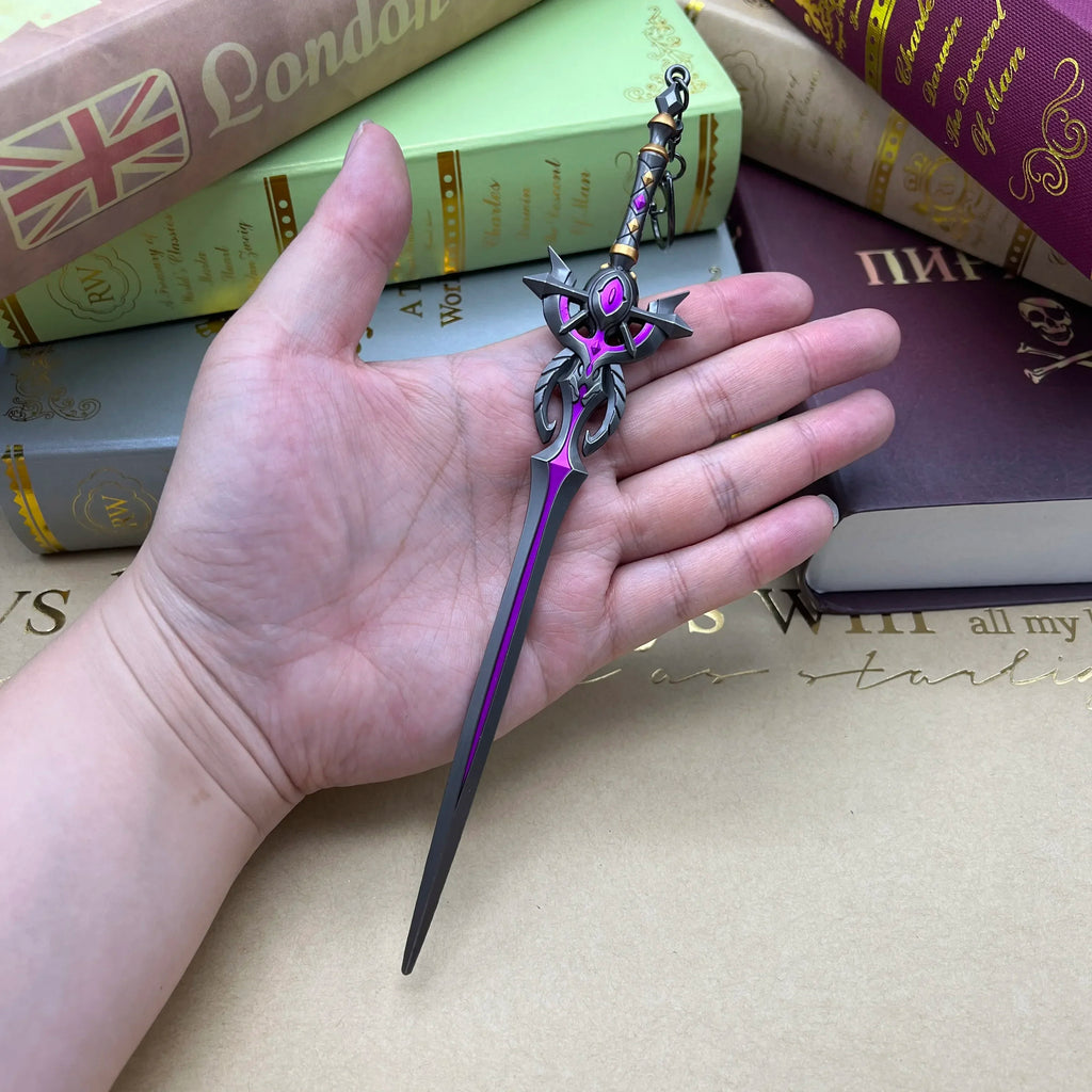 22 см Genshin Impact Game Replica Festering Desire Sword Metal Weapon Model Albedo 1:6 Фигурка Аксесоар Декорация Играчка Момче