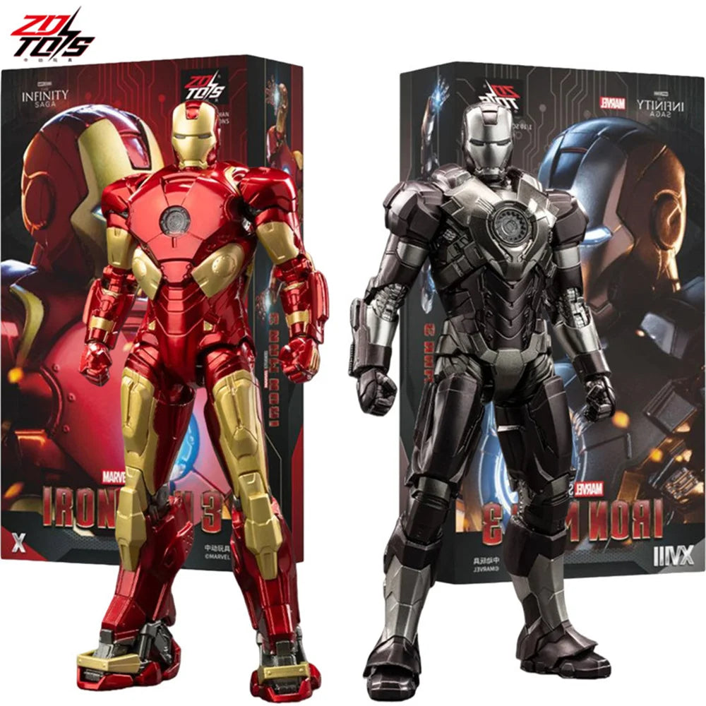 ZDTDS Toys Iron Man MK18 Cassanova MK10 Jack Tony Stark Collection Joint Movable Model Action Figure Desktop Ornament Toys Gifts