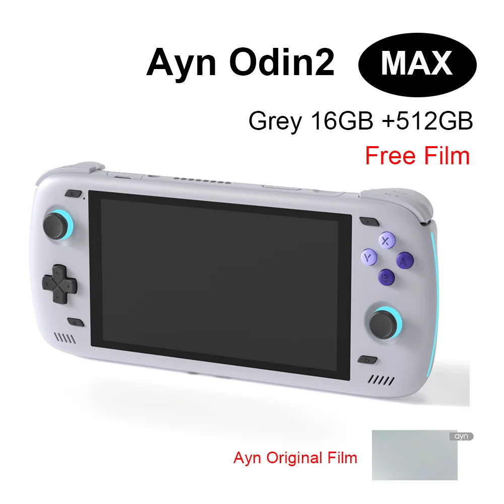 Ayn Odin2 Base Pro Max Handheld Game Console 6.0Inch Touch Screen 8Gen2 Android13 Wifi Portable Console Free Film