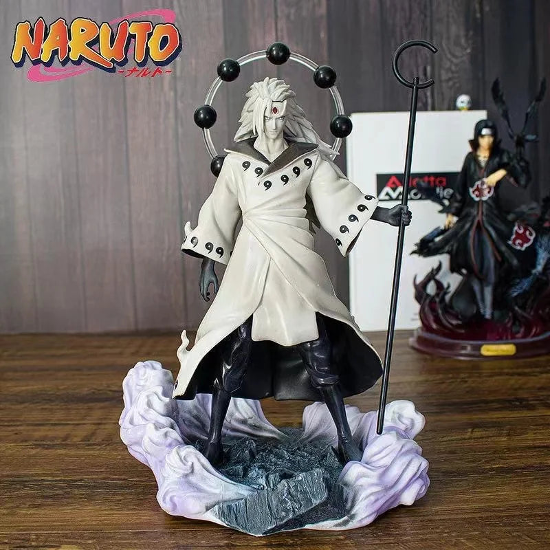 Naruto Anime Figur Modell 28cm Uchiha Madara Actionfigur PVC Statue Sammlerstück Kinderspielzeug Geschenk