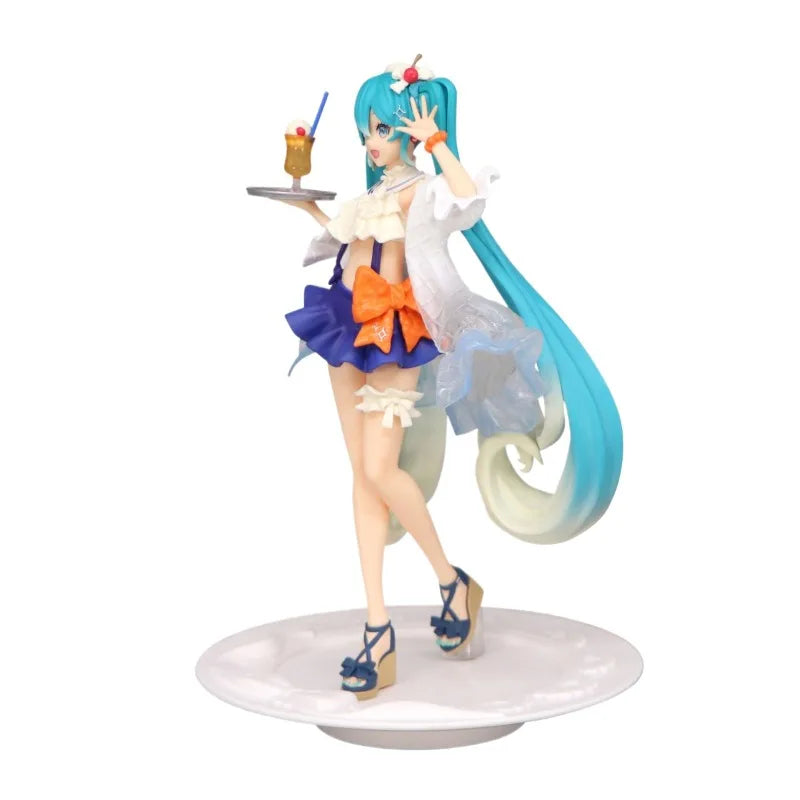 In Stock Genuine FuRyu Piapro Characters Hatsune Miku Exc∞d Creative Sweet Sweets Tropical Juice Ver Anime Cartoon Model Toys
